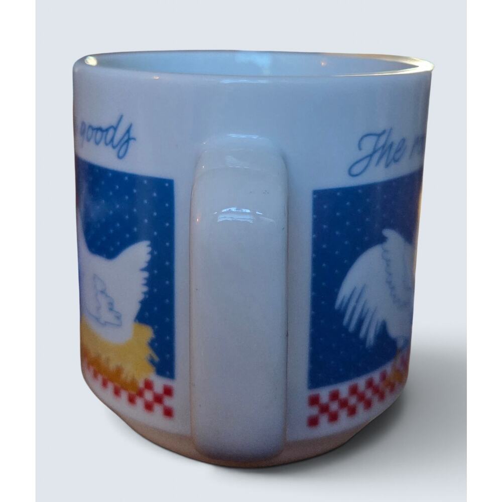 Vintage 1985 The Rooster May Crow But the Hen Delivers Mug By Current - Japan - Picture 5 of 9